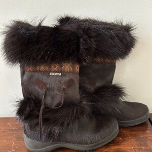 TECNICA WINTER BOOTS BROWN, SIZE 7.5 OR 38 EURO, MADE IN ITALY